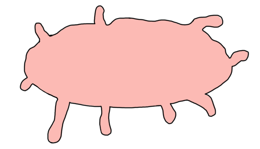 splatter behind words