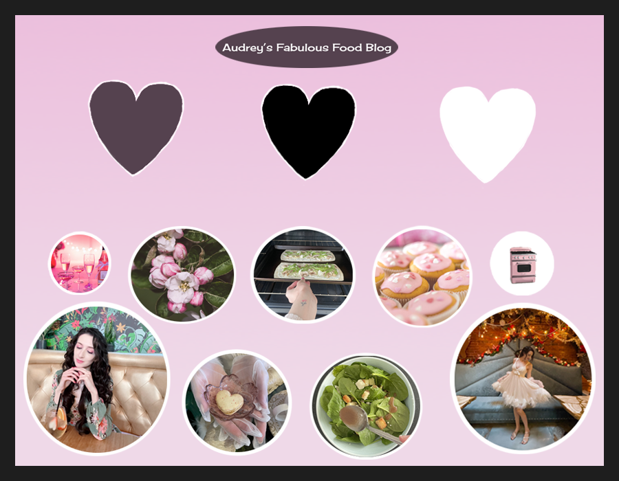 food blog mood board